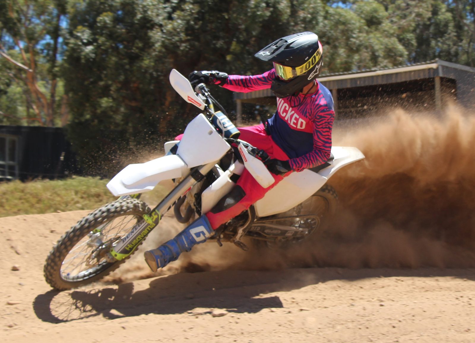 Rider on the berm at Zone 7